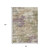 8' X 10' Beige Green And Purple Abstract Washable Indoor Outdoor Area Rug