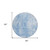 8' Denim Blue And Ivory Round Abstract Washable Indoor Outdoor Area Rug Transitional Style - Denim Blue, Ivory Color