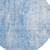 8' Denim Blue And Ivory Round Abstract Washable Indoor Outdoor Area Rug Transitional Style - Denim Blue, Ivory Color