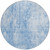 8' Denim Blue And Ivory Round Abstract Washable Indoor Outdoor Area Rug Transitional Style - Denim Blue, Ivory Color