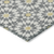 8' Gray Ivory And Gold Round Floral Medallion Washable Indoor Outdoor Area Rug