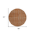 8' Brown Copper And Gray Round Striped Washable Indoor Outdoor Area Rug