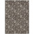8' X 10' Chocolate Beige And Taupe Floral Washable Indoor Outdoor Area Rug