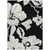 8' X 10' Black Gray And Silver Floral Washable Indoor Outdoor Area Rug