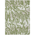 10' X 14' Green Gray And Ivory Animal Print Washable Indoor Outdoor Area Rug