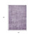 10' X 14' Lavender And Plum Abstract Washable Indoor Outdoor Area Rug