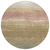 8' Tan And Beige Round Abstract Washable Indoor Outdoor Area Rug