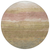 8' Tan And Beige Round Abstract Washable Indoor Outdoor Area Rug
