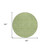 8' Green Black And Ivory Round Geometric Washable Indoor Outdoor Area Rug