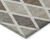 8' X 10' Beige Gray And Brown Geometric Washable Indoor Outdoor Area Rug