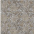 8' X 10' Gray Silver And Taupe Floral Washable Indoor Outdoor Area Rug