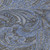 10' X 14' Charcoal Gray And Blue Paisley Washable Indoor Outdoor Area Rug