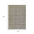 10' X 14' Khaki And Beige Striped Washable Indoor Outdoor Area Rug