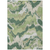 9' X 12' Green Ivory And Beige Abstract Washable Indoor Outdoor Area Rug