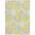10' X 14' Yellow Mint Green And Beige Ogee Washable Indoor Outdoor Area Rug