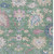10' X 14' Sage Ivory And Pink Floral Washable Indoor Outdoor Area Rug