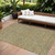 9' X 12' Orange Blue And Green Floral Washable Indoor Outdoor Area Rug