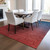 10' X 14' Navy Blue Red And Eggplant Ombre Washable Indoor Outdoor Area Rug