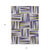 8' X 10' Lavender Brown And Green Geometric Washable Indoor Outdoor Area Rug