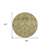 8' Brown Beige And Artichoke Green Round Floral Washable Indoor Outdoor Area Rug