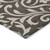 9' X 12' Chocolate And Ivory Floral Washable Indoor Outdoor Area Rug