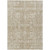 8' X 10' Beige Tan And Ivory Oriental Washable Indoor Outdoor Area Rug