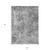 9' X 12' Gray Abstract Washable Non Skid Indoor Outdoor Area Rug