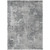 9' X 12' Gray Abstract Washable Non Skid Indoor Outdoor Area Rug Transitional Style - Gray Color