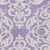 10' X 14' Purple And Ivory Damask Washable Indoor Outdoor Area Rug