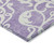 10' X 14' Purple And Ivory Damask Washable Indoor Outdoor Area Rug