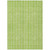 9' X 12' Lime Green And Ivory Striped Washable Indoor Outdoor Area Rug - Lime Green, Ivory