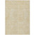 9' X 12' Gold And Beige Abstract Washable Indoor Outdoor Area Rug