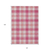 10' X 14' Blush Ivory And Copper Plaid Washable Indoor Outdoor Area Rug