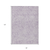 8' X 10' Lavender And Ivory Abstract Washable Indoor Outdoor Area Rug