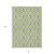 8' X 10' Green And Ivory Geometric Washable Indoor Outdoor Area Rug - Green, Ivory