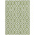 8' X 10' Green And Ivory Geometric Washable Indoor Outdoor Area Rug - Green, Ivory
