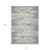 8' X 10' Gray And Ivory Striped Washable Indoor Outdoor Area Rug