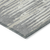 8' X 10' Gray And Ivory Striped Washable Indoor Outdoor Area Rug