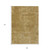 9' X 12' Tan Abstract Washable Indoor Outdoor Area Rug
