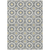 9' X 12' Gray Ivory And Gold Floral Medallion Washable Indoor Outdoor Area Rug