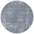 8' Blue And Gray Round Abstract Washable Indoor Outdoor Area Rug