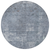 8' Blue And Gray Round Abstract Washable Indoor Outdoor Area Rug