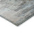 8' Blue And Beige Round Nautical Washable Indoor Outdoor Area Rug