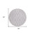8' Lavender And Ivory Round Geometric Washable Indoor Outdoor Area Rug