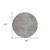 8' Gray Brown And Ivory Round Abstract Washable Indoor Outdoor Area Rug