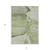 8' X 10' Artichoke Green And Gray Floral Washable Indoor Outdoor Area Rug
