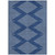10' X 14' Navy Blue And Ivory Geometric Washable Indoor Outdoor Area Rug Transitional Style - Navy Blue, Ivory Color