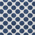10' X 14' Navy Blue And Ivory Polka Dot Washable Indoor Outdoor Area Rug - Navy Blue, Ivory