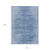 10' X 14' Denim Blue And Sky Blue Abstract Washable Indoor Outdoor Area Rug