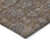 10' X 14' Chocolate And Gray Floral Washable Indoor Outdoor Area Rug